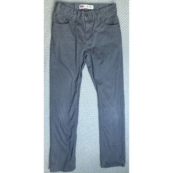 Levi's 511 Slim Tapered PANTS - Gray Khaki - Mens Tag  27X27 Measures 27x28 - Picture 1 of 15